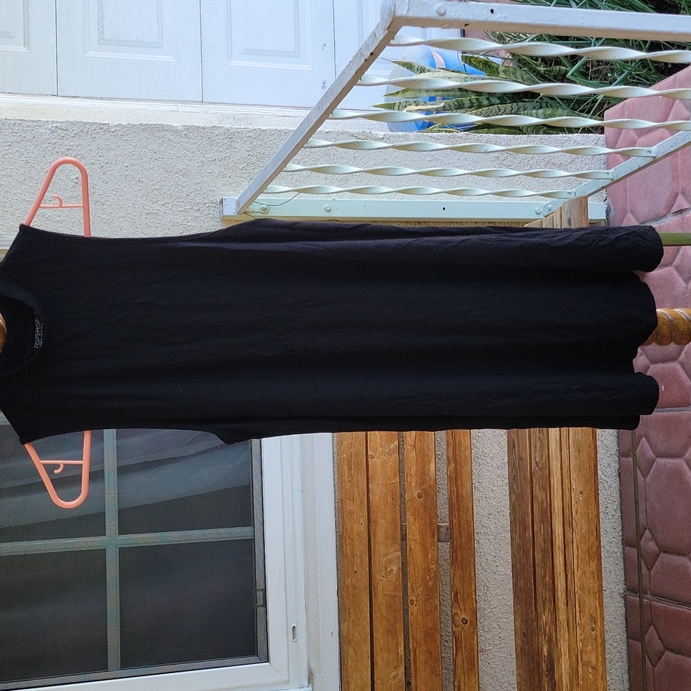 Topshop black halter dress. Size 4.